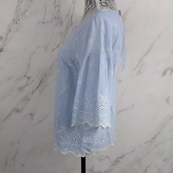 Sanctuary White Floral Eyelet and Scalloped Top - Picture 3 of 7